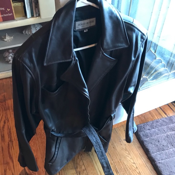 Power Source Jackets & Blazers - Deep brown sturdy leather jacket